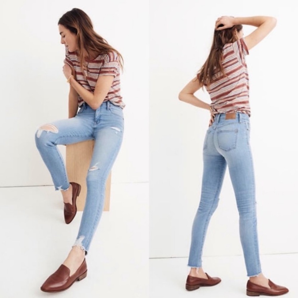 Madewell 9” High Rise Skinny Jeans in Ontario wash